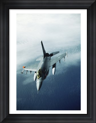 Framed General Dynamics F-16 Falcon Jet Fighter Print