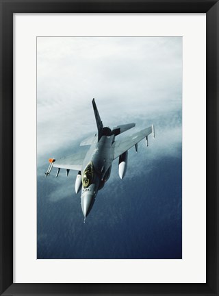 Framed General Dynamics F-16 Falcon Jet Fighter Print