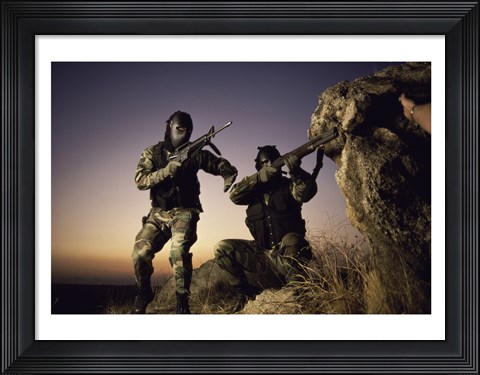 Framed SWAT Team United States Military Print