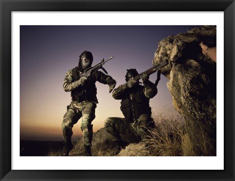 Framed SWAT Team United States Military Print