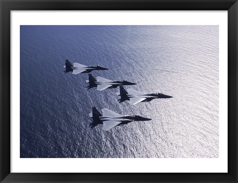 Framed F-15 Fighters US Air Force Print