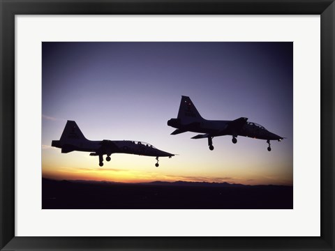 Framed US Air Force  T-38 Trainers Print