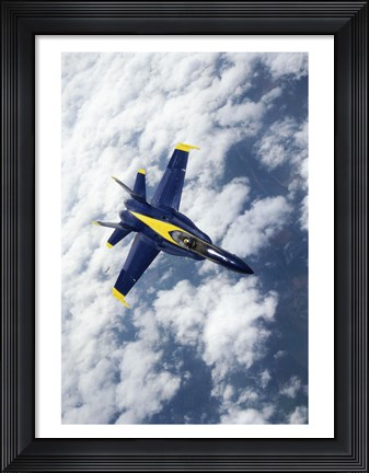 Framed U.S. Navy Blue Angels F-18 Hornets flying Print