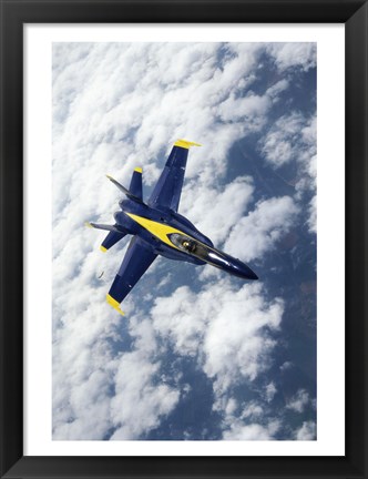 Framed U.S. Navy Blue Angels F-18 Hornets flying Print