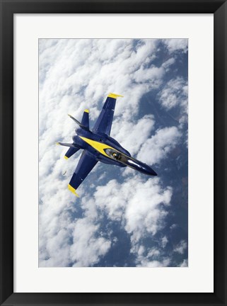 Framed U.S. Navy Blue Angels F-18 Hornets flying Print