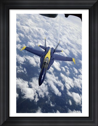 Framed U.S. Navy Blue Angels F-18 Hornet Print