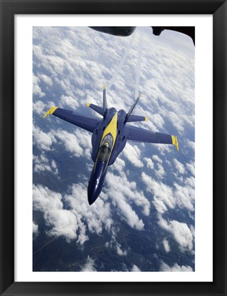 Framed U.S. Navy Blue Angels F-18 Hornet Print