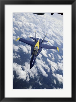 Framed U.S. Navy Blue Angels F-18 Hornet Print