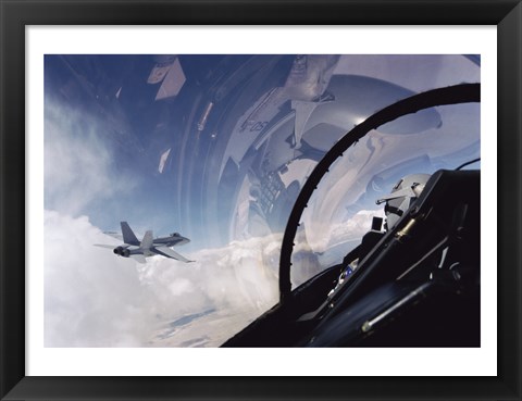 Framed US Marine FA-18 Hornet Print