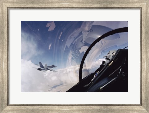 Framed US Marine FA-18 Hornet Print
