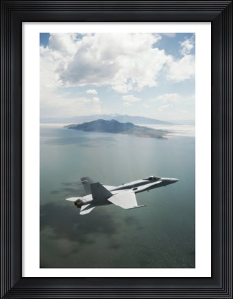 Framed U.S. Marine FA-18 Hornet Print