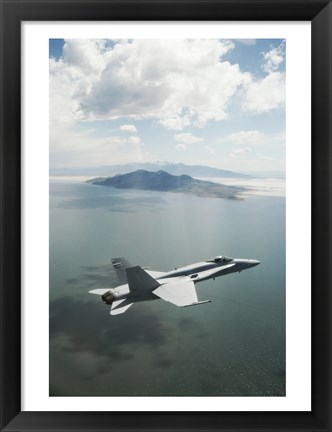 Framed U.S. Marine FA-18 Hornet Print