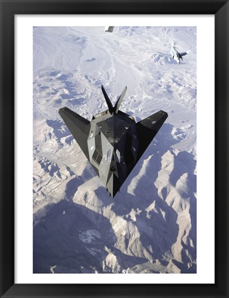 Framed US Air Force F-117 Stealth Fighter Print