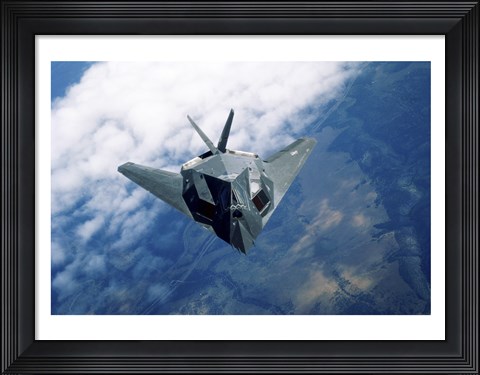 Framed F-117A Stealth Fighter Print