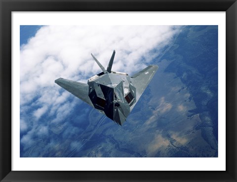 Framed F-117A Stealth Fighter Print