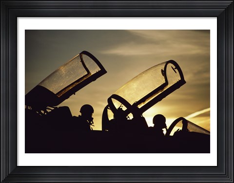 Framed U.S. Air Force Northrup T-38 Talon Jet Trainer Print