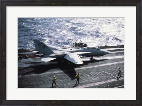 Framed U.S. Navy F-14 Tomcat USS John F. Kennedy Print