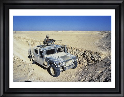 Framed M-998 Vec Truck Print
