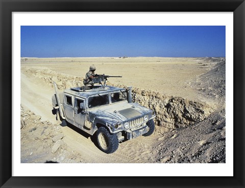 Framed M-998 Vec Truck Print