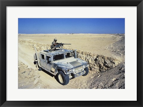 Framed M-998 Vec Truck Print