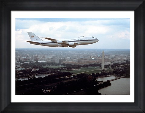 Framed E-4B Advanced Airborne Command Post Washington, D.C. Print