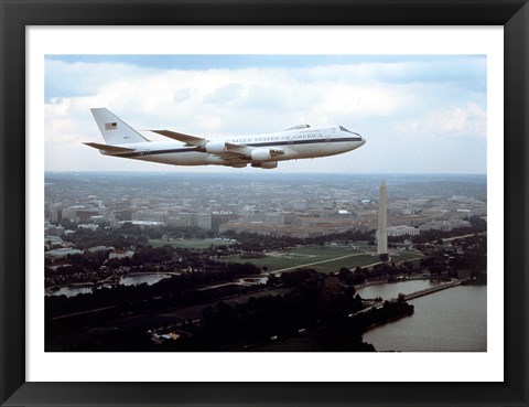 Framed E-4B Advanced Airborne Command Post Washington, D.C. Print