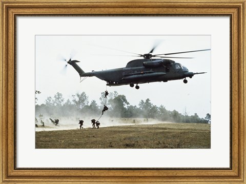Framed MH-53H Multi-Mission Helicopter Print