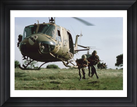 Framed UH-1H HUEY Print