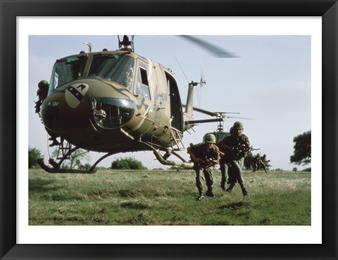 Framed UH-1H HUEY Print