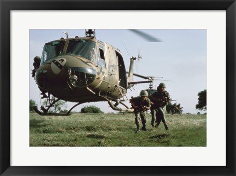 Framed UH-1H HUEY Print