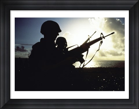Framed Soldier Print