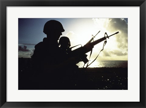 Framed Soldier Print