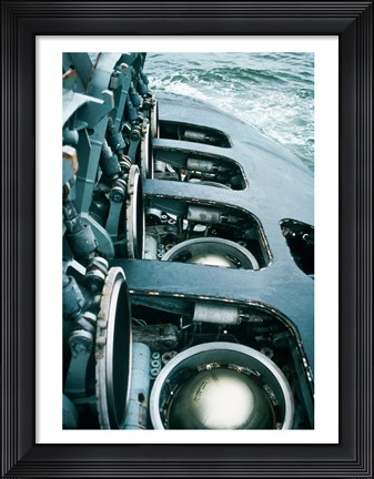Framed Close-up of a submarine missile silos Print