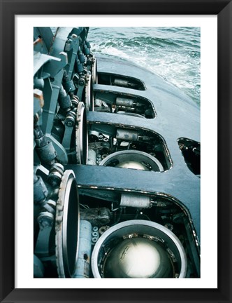 Framed Close-up of a submarine missile silos Print