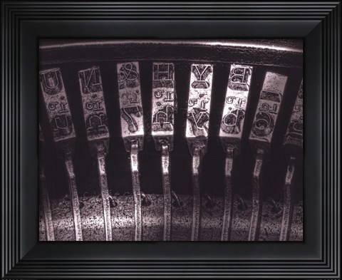 Framed Typewriter Keys Print
