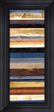 Framed Stripes Panel I Print