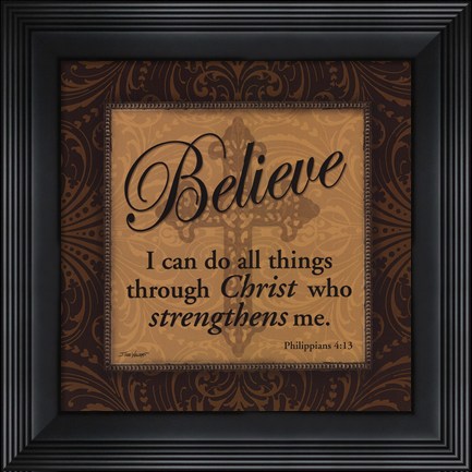 Framed Believe Print