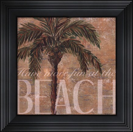 Framed Beach Palm Print