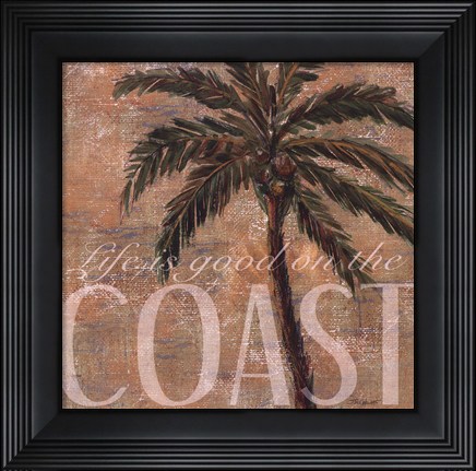Framed Coastal Palm Print