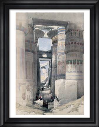 Framed Temple of Karnacs Egypt Print