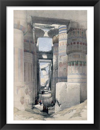 Framed Temple of Karnacs Egypt Print