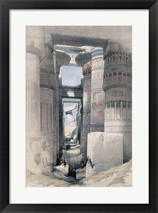 Framed Temple of Karnacs Egypt Print