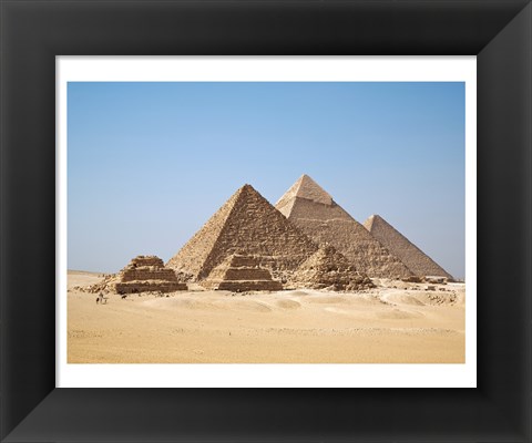 Framed All Gizah Pyramids Print