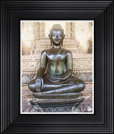 Framed Buddha Bhumisparsha Mudra Print