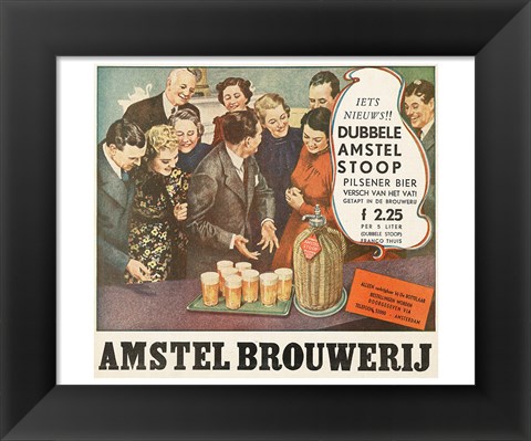 Framed Dubbele Amstelstoop Print