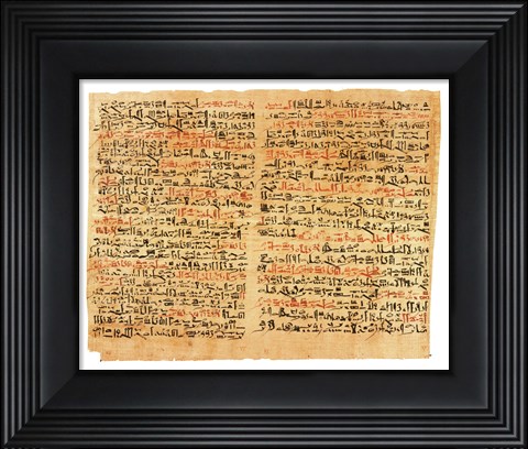 Framed Edwin Smith Papyrus Print