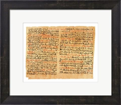 Framed Edwin Smith Papyrus Print
