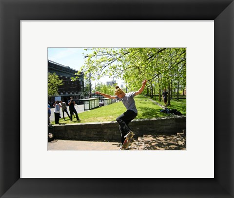 Framed Seattle Skateboarding Print