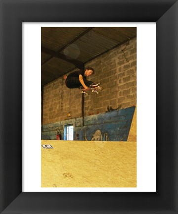 Framed Simon Godet en Melon au Skate Park Alai de Biarritz Print