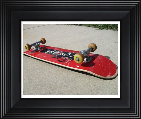 Framed Got Jesus Skateboard Print